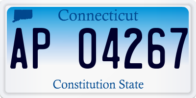 CT license plate AP04267