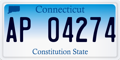CT license plate AP04274