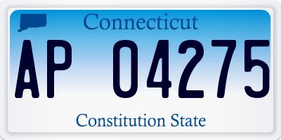 CT license plate AP04275