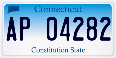 CT license plate AP04282
