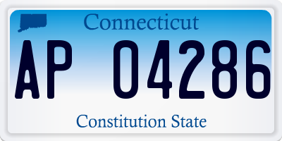 CT license plate AP04286