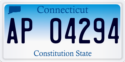 CT license plate AP04294