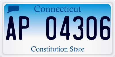 CT license plate AP04306