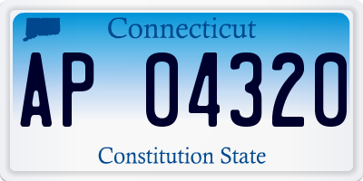 CT license plate AP04320