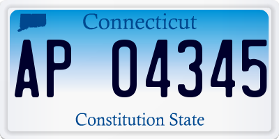 CT license plate AP04345
