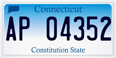 CT license plate AP04352