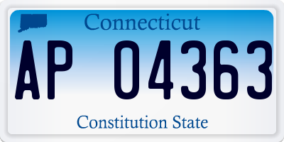 CT license plate AP04363
