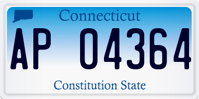 CT license plate AP04364