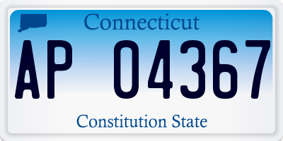 CT license plate AP04367