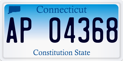 CT license plate AP04368