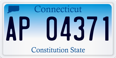 CT license plate AP04371
