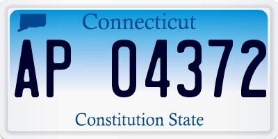 CT license plate AP04372