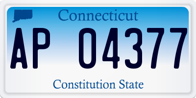 CT license plate AP04377