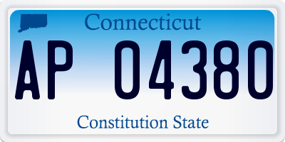 CT license plate AP04380