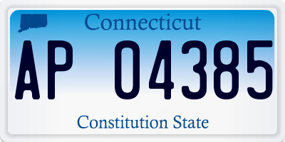 CT license plate AP04385
