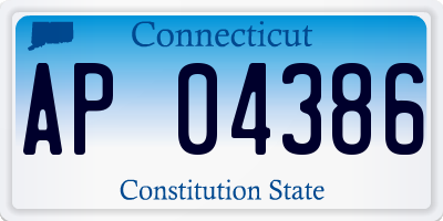 CT license plate AP04386