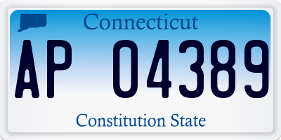 CT license plate AP04389
