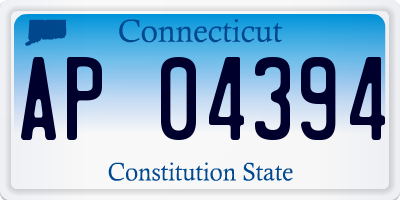 CT license plate AP04394