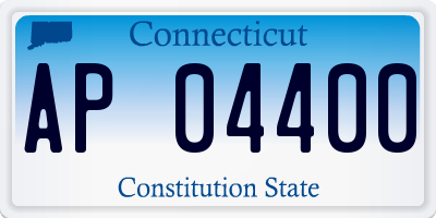 CT license plate AP04400