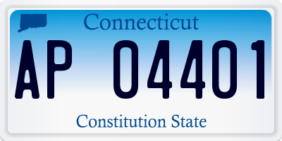 CT license plate AP04401