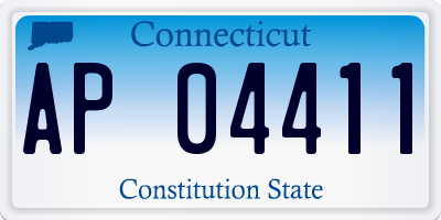 CT license plate AP04411