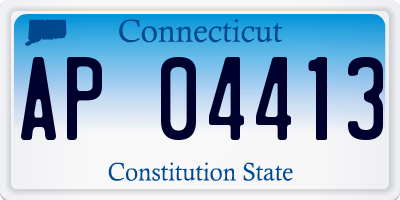 CT license plate AP04413