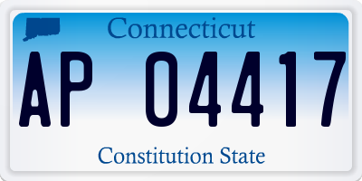 CT license plate AP04417