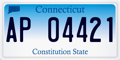 CT license plate AP04421