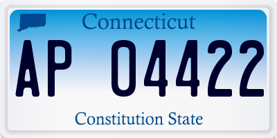 CT license plate AP04422