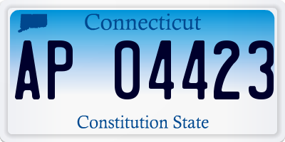 CT license plate AP04423