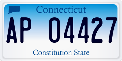 CT license plate AP04427