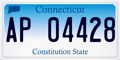 CT license plate AP04428