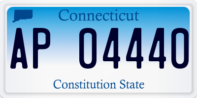 CT license plate AP04440