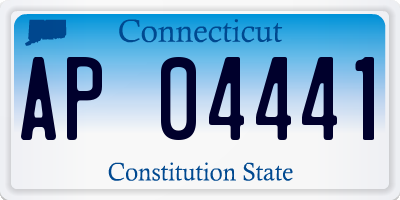 CT license plate AP04441