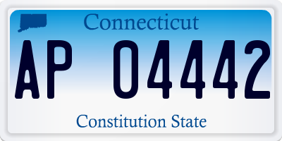 CT license plate AP04442