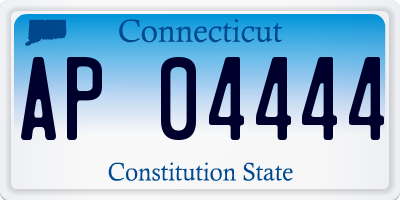 CT license plate AP04444