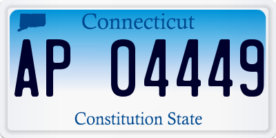 CT license plate AP04449