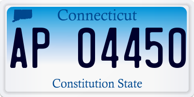 CT license plate AP04450