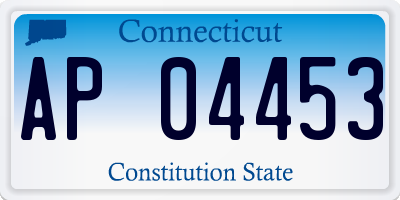 CT license plate AP04453