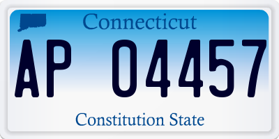 CT license plate AP04457