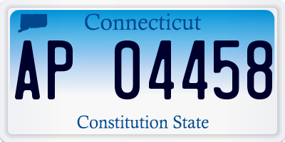 CT license plate AP04458