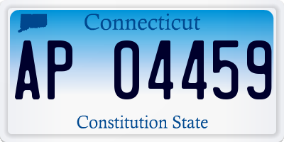 CT license plate AP04459