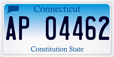 CT license plate AP04462