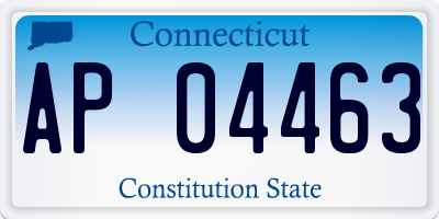 CT license plate AP04463