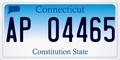 CT license plate AP04465