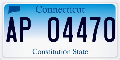 CT license plate AP04470