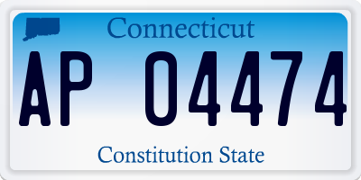 CT license plate AP04474