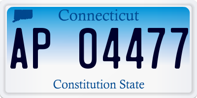 CT license plate AP04477