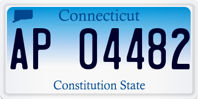 CT license plate AP04482