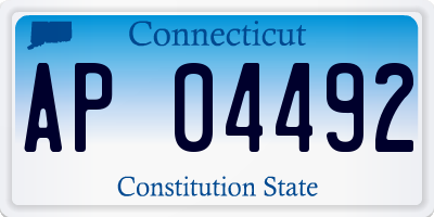 CT license plate AP04492